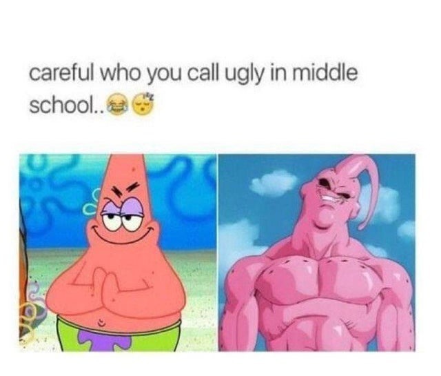 ugly in middle school - meme