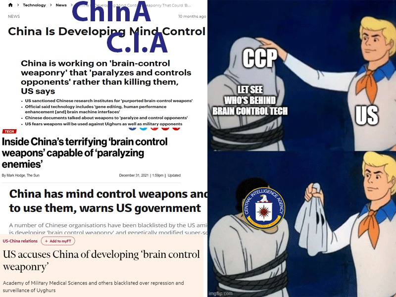 ChInA brain control weapon - meme