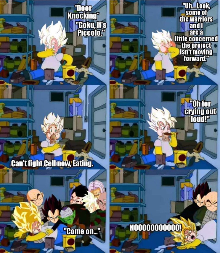 I can see Goku doing this - meme