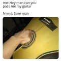 Cursed guitar meme
