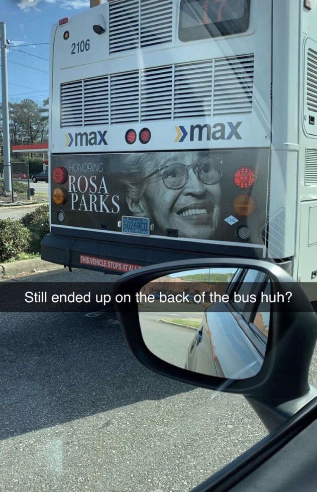 Back of the bus! - meme