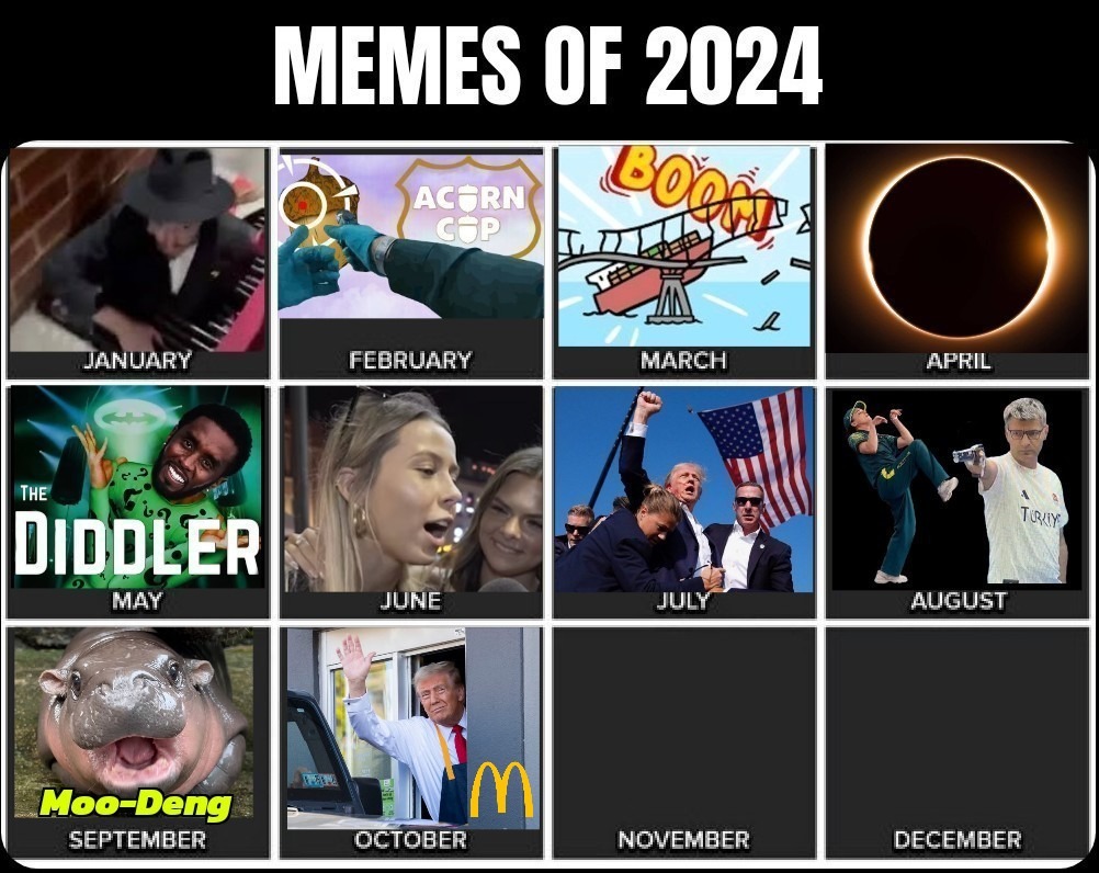 October is Trump @ McDonald's - meme