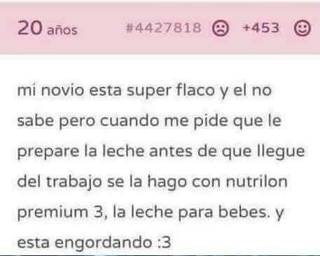 Si quieres ganar un poco de peso - meme