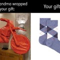 How grandma wrapped your gift