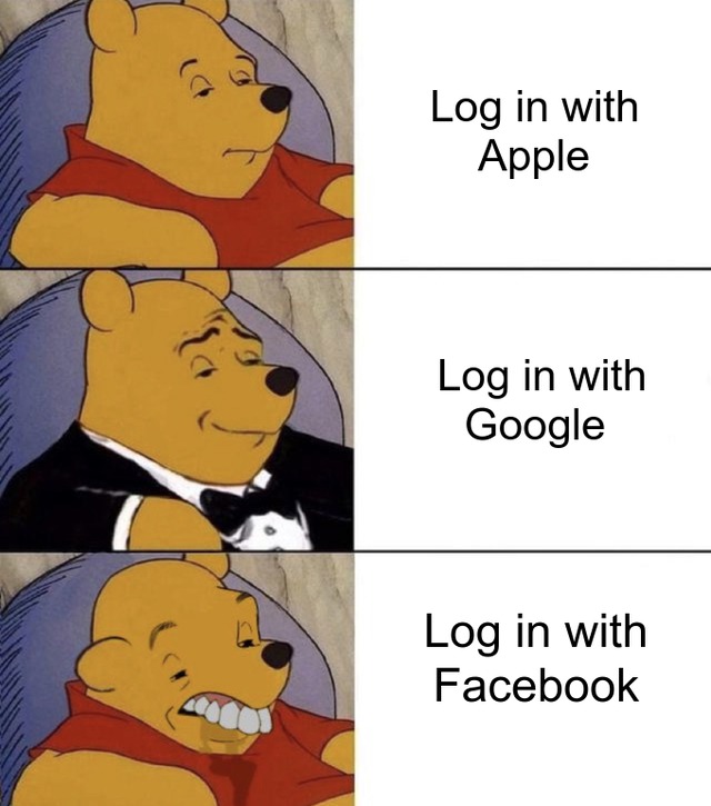 Log in with Facebook - meme