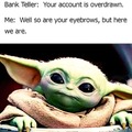 Overdrawn bank account