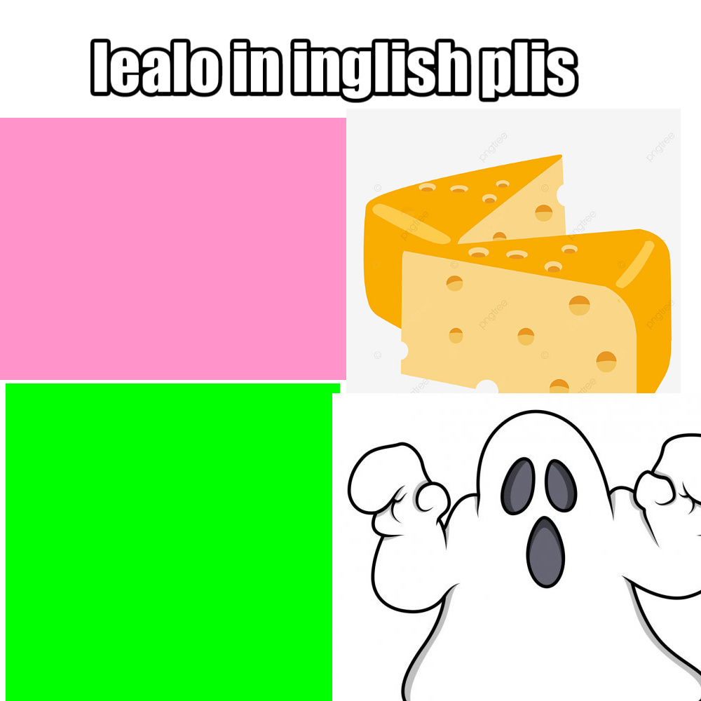 Pista: grin=verde, gos=fantasma,pin=rosa,chis=queso(ahora lealo por orden) - meme