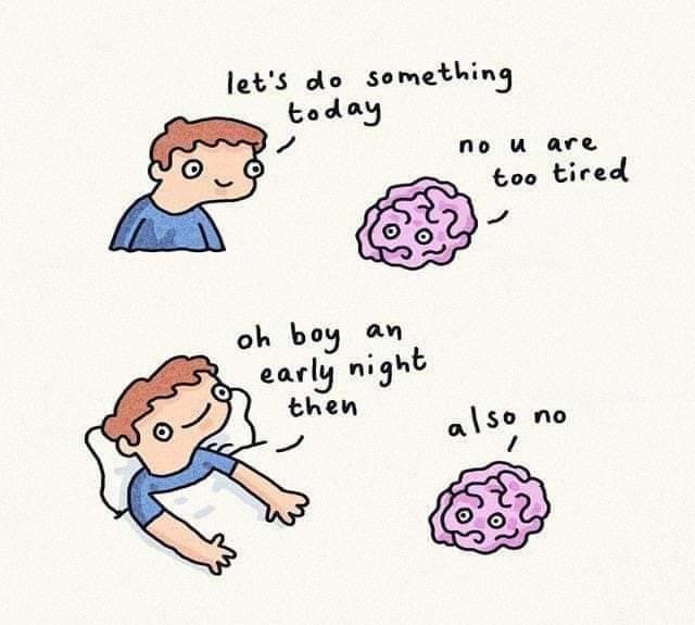 Why, brain? WHY? - meme