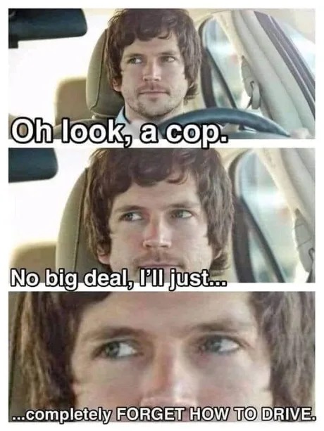 Forget your driving skills - meme