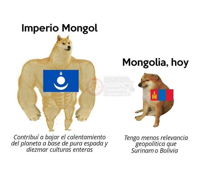Imperio Mongol vs Mongolia - meme