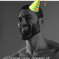 Gigachad birthday meme