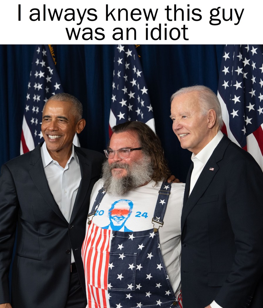 Anyone using a Biden campaign merch must be a total imbecile - meme