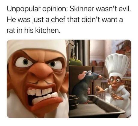 Skinner wasn't evil - meme