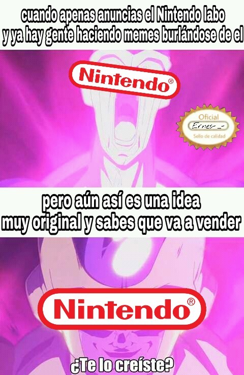 Me gusto la idea de Nintendo - meme