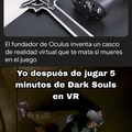 ¿Se puede jugar Dark Souls en VR?