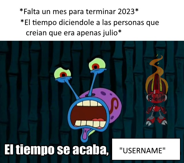 Falta un mes para bye bye 2023 - meme