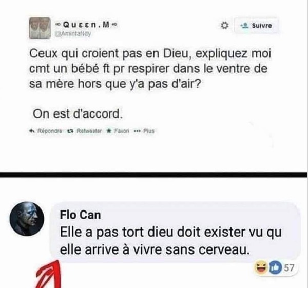Et pourtant moi, Dieu, il me pompe l'air. - meme