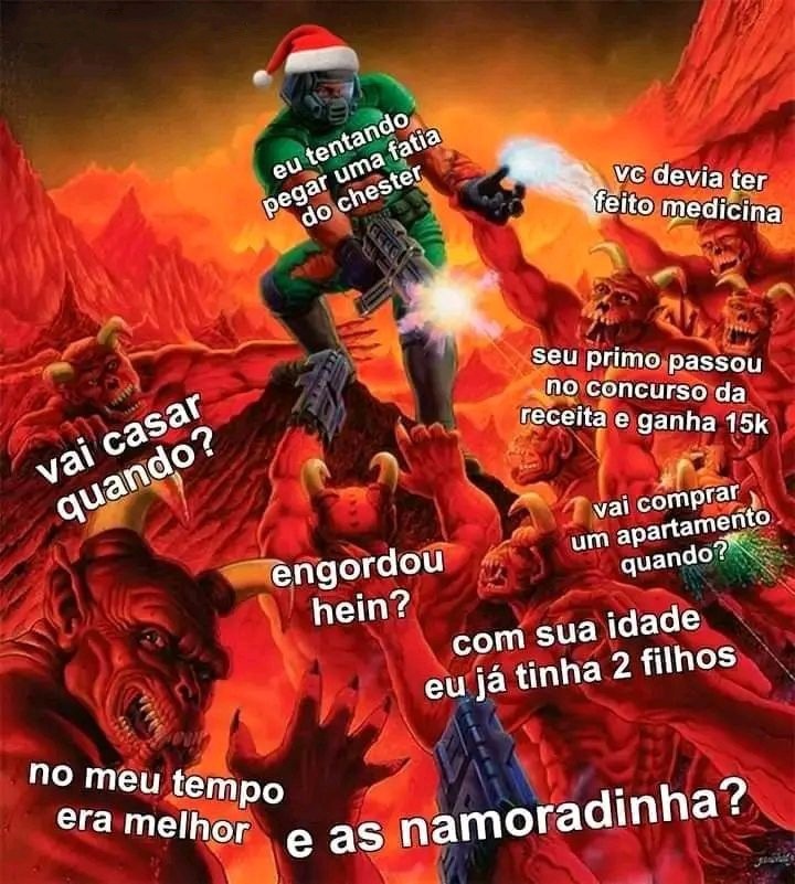 DOOM 2 Hell on ceia de natal - meme