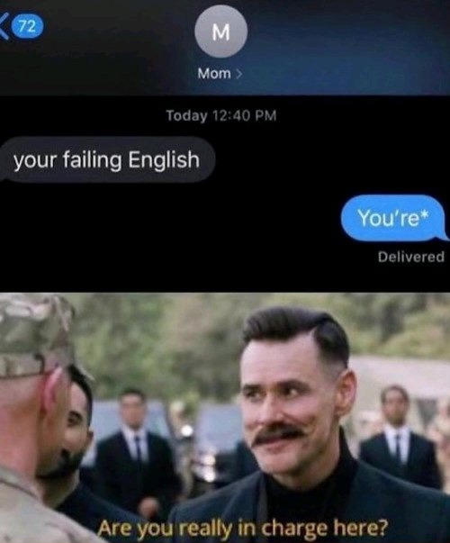no mom you’re - meme