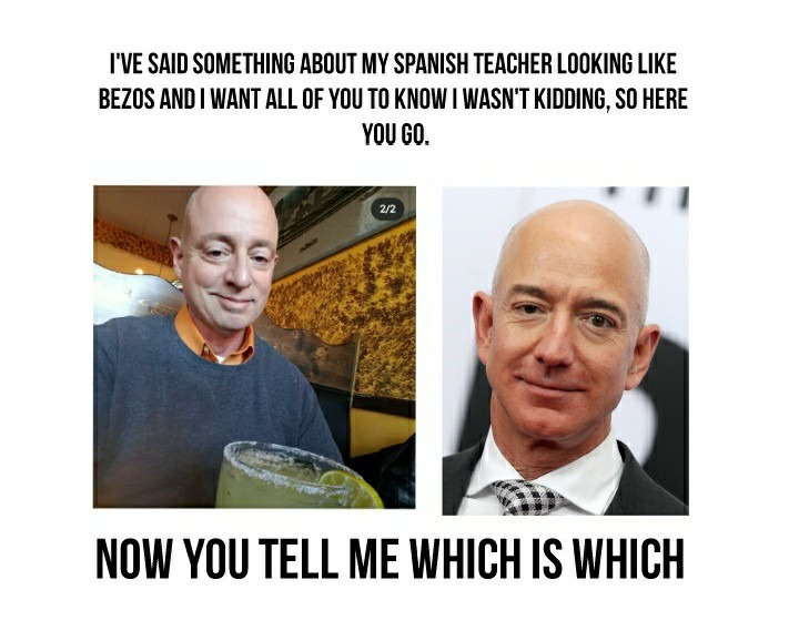 Jeff Bezos teaches me Spanish - meme