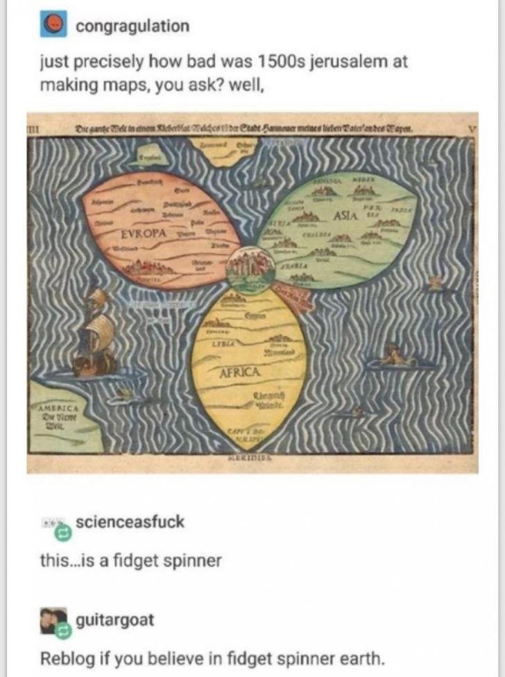 Fidget Spinner Earth - meme