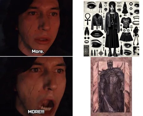 Morgoth is more goth than you - meme