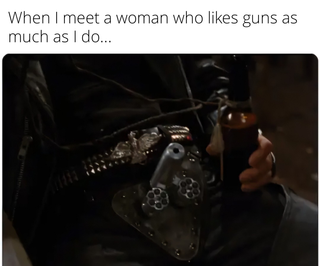 I like guns - meme
