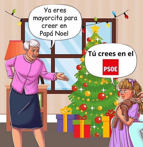 meme de los votantes del psoe