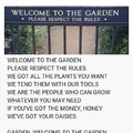 Welcome to the garden