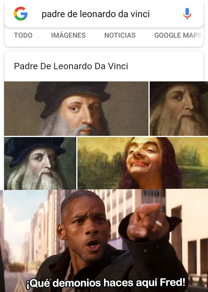 Otro del pobre padre de Leonardo da Vinci. - meme
