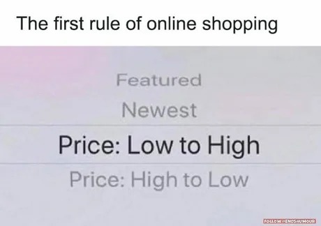 Online shopping meme