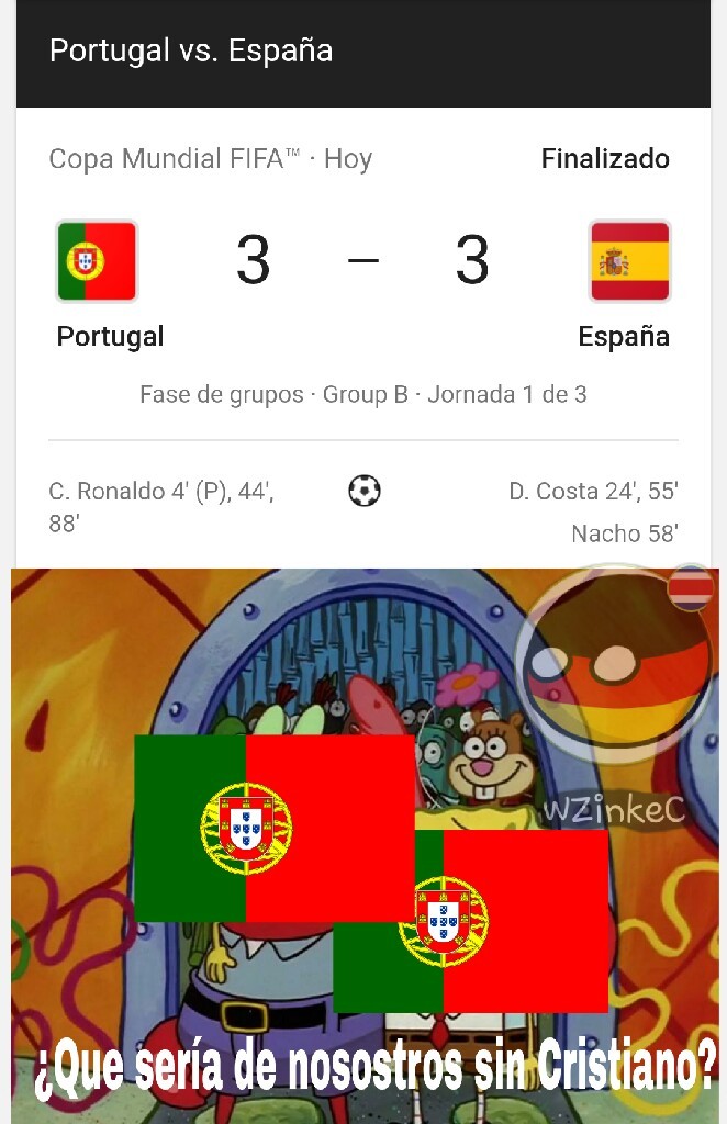 3 goles de Cristiano en Portugal - meme