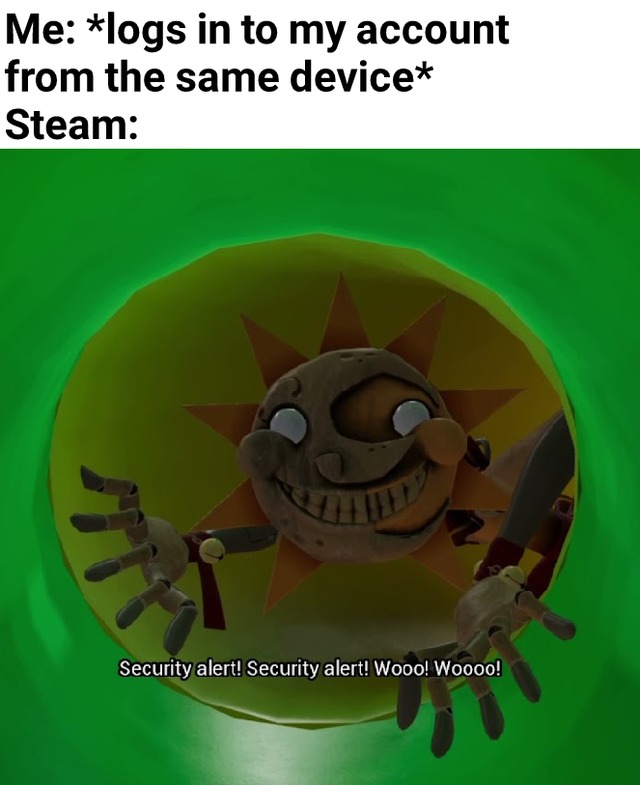 Security alert - meme
