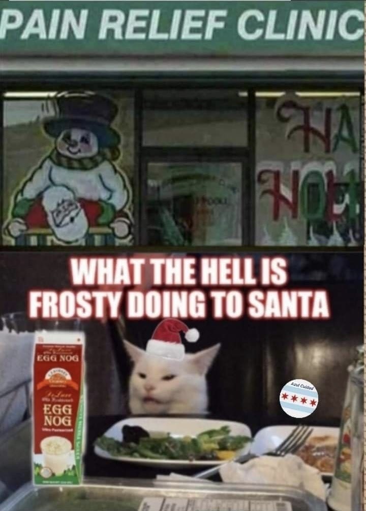 Corn Cob Pipe, Frosty !!! Not, Corn Hole Santa Meme by