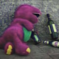 barney is the homeless guy on the street