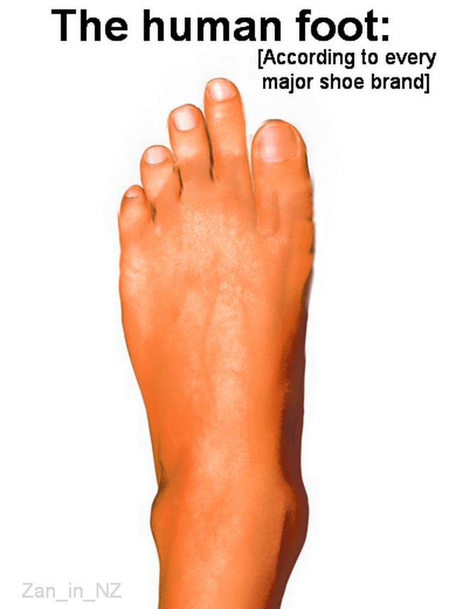 The human foot - meme