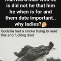 Godzilla had a stroke and died