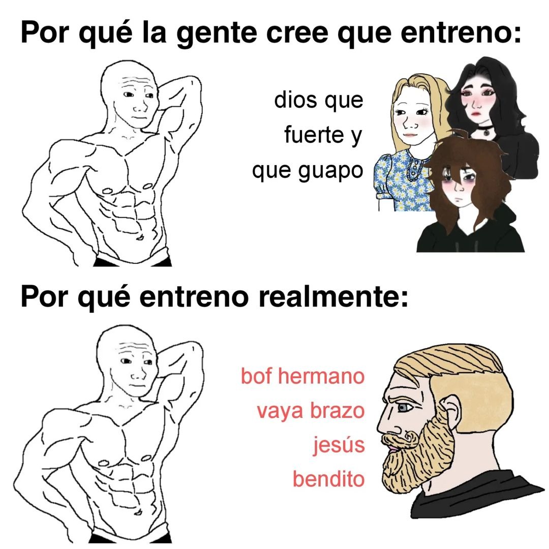 Por qué entreno? Gracias bro - meme