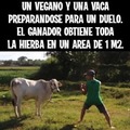 Vegano contra vaca