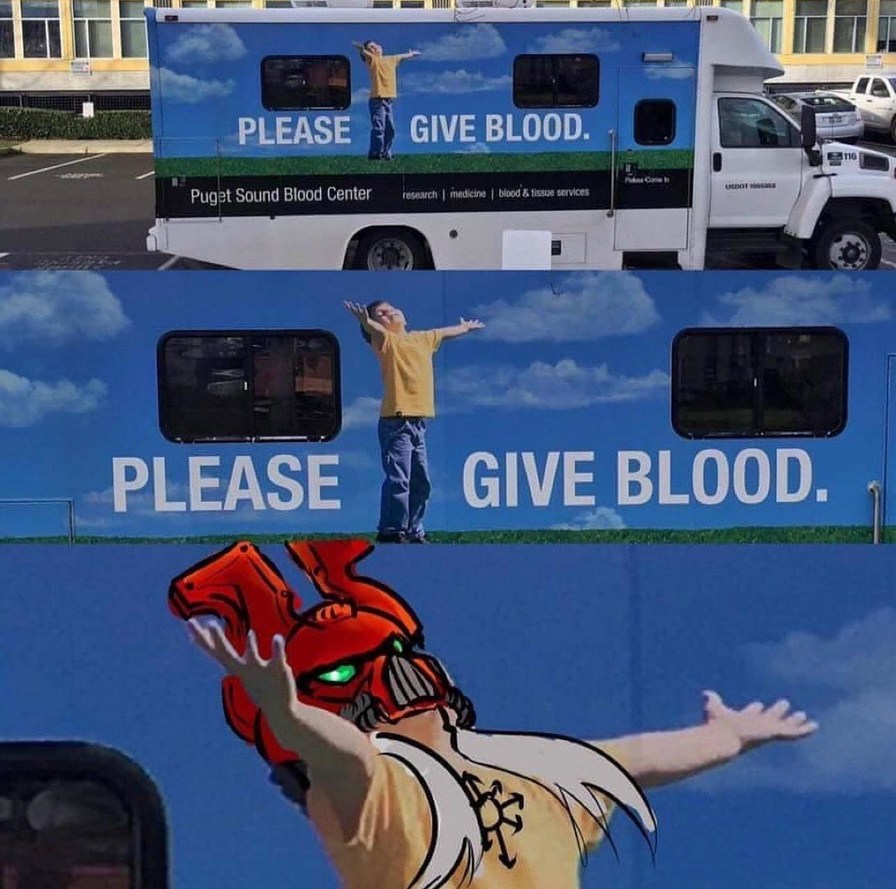 BLOOD FOR THE BLOOD GOD - meme