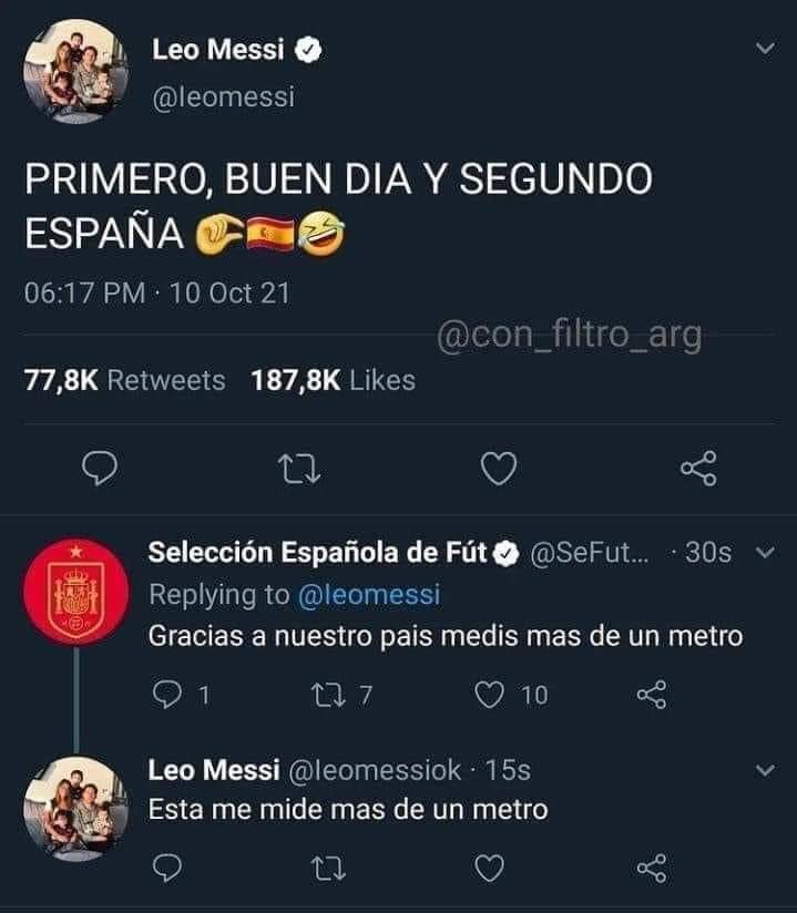 No puede ser, Messi basado - meme