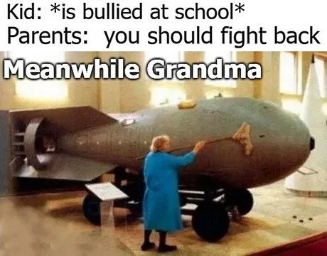 The gramma of all bombs - meme