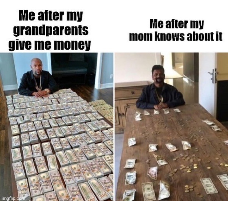 no it’s my money - meme