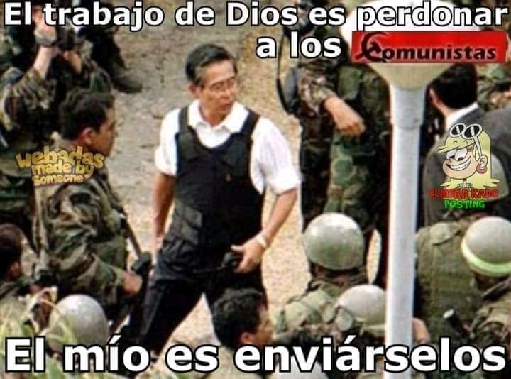 Fujimori es el que mas zurdos mato pudo haber sido uno de los mejores presidentes del Perú pero el huevon la cago cuando se difundieron los vladivideos - meme