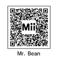 Mr.Bean Qr mii de la nintendo 3DS/2DS