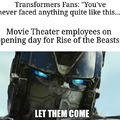 Transformers Rise of the Beast meme