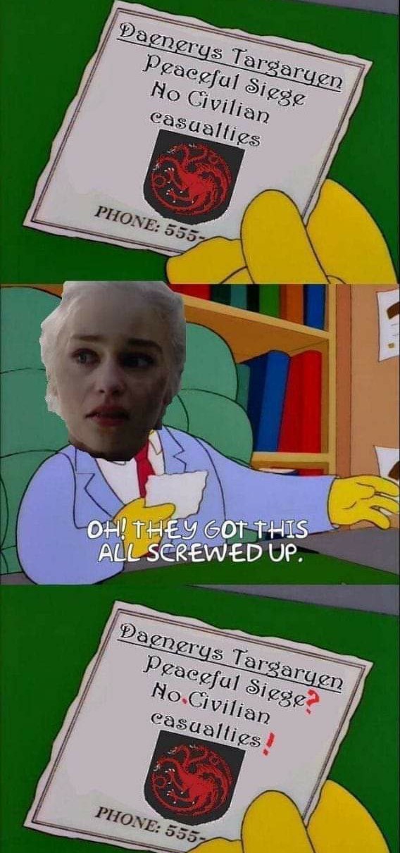 She Went Full Targaryen. Never Go Full Targaryen - meme