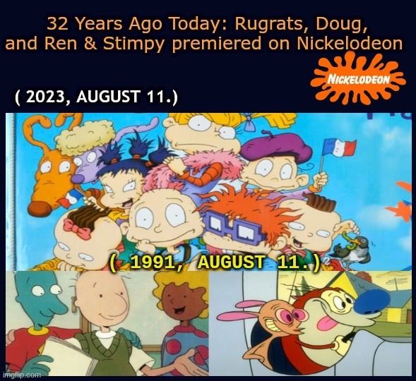 32 years ago Rugrats premiered on Nickelodeon - meme