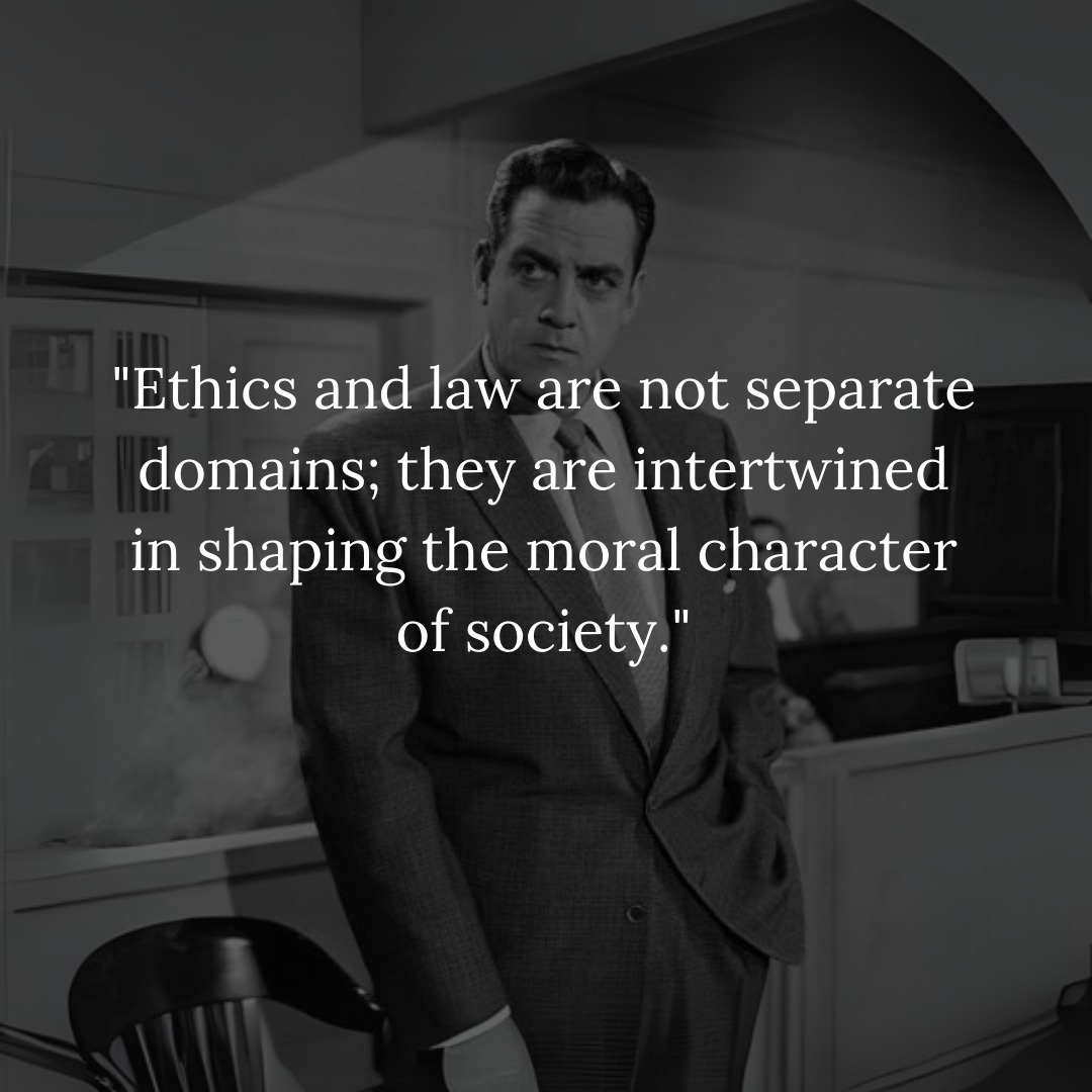 If law is immoral, only outlaws are moral. - meme