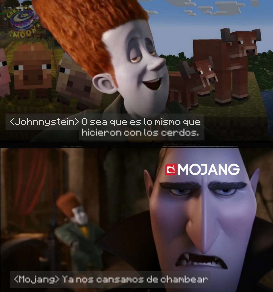 De todo se quejan  los fans de Minecraft (meme robado)